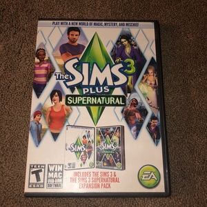 The sims 3 supernatural and sims 3 expansion pack